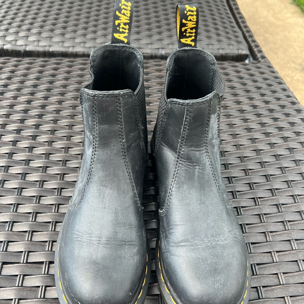 Black Leather Boots by Dr. Martens